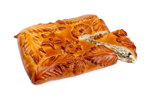 Пирог с курицей и грибами